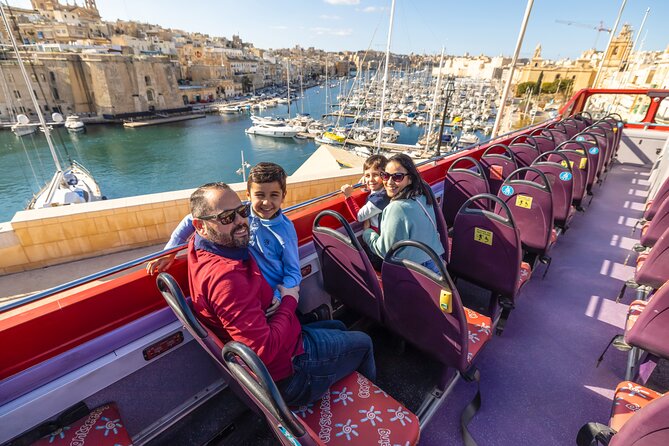 2-Day Hop-On Hop-Off Bus + Harbour Cruise Pass - Starting in Sliema at 10:00 am