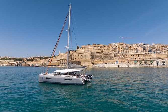 8-Hour Catamaran Charter from Valletta, Malta - Leaving Valletta at 10am