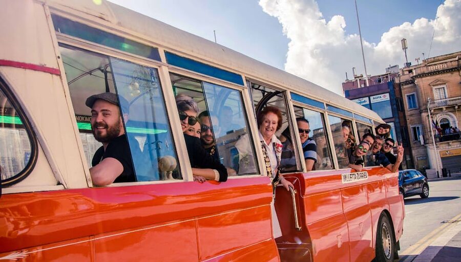 Aviation Museum, Mosta Church, WWII Shelters inc. Platter - Why the old Maltese bus matters