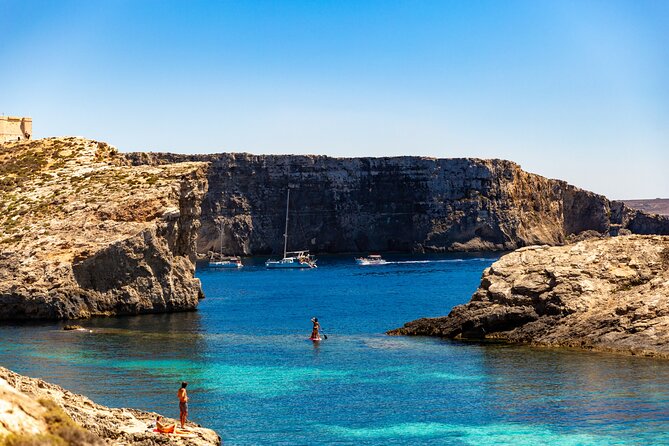 Blue Lagoon, Comino & Sea Caves - Leaving Bugibba from L-Menqa Jetty