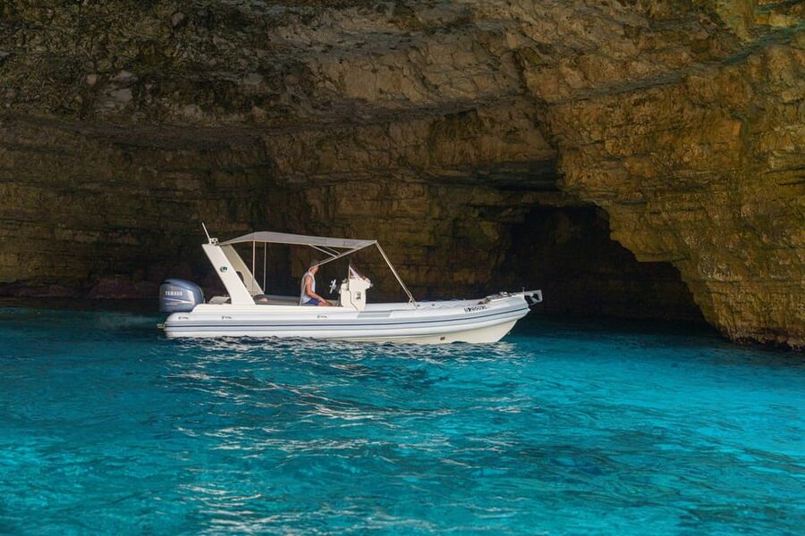 Blue Lagoon, Crystal Lagoon & Comino Caves Private Boat Tour - A passing view of Gozo’s southern coast
