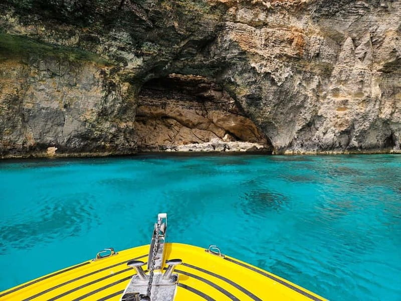 Blue Lagoon:Malta Crystal Lagoon, Comino,Private Speedboat - Setting off from Cirkewwa Cafe