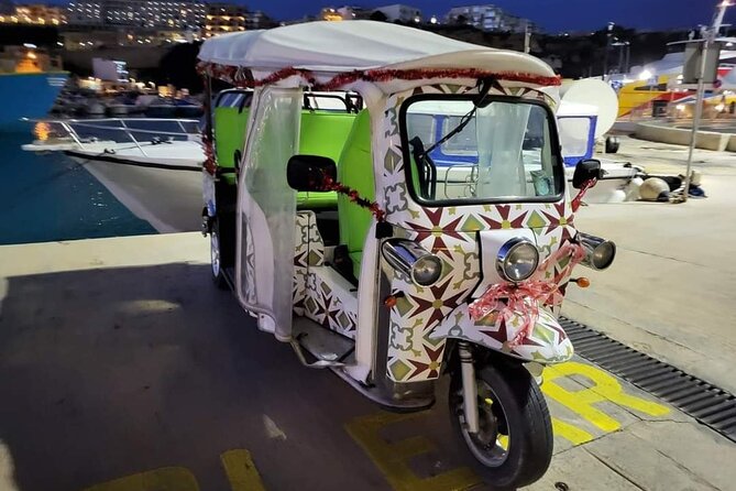Christmas Tuk Tuk or Jeep tour in Gozo inc. Dinner - Villa Rundle Garden gives you a local Christmas market