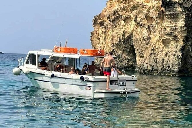 Comino and Gozo Private Boat Tour : Julie Pearl Boat - Gozo’s south coast, from Tal-Halfa to Bemberin Gorge