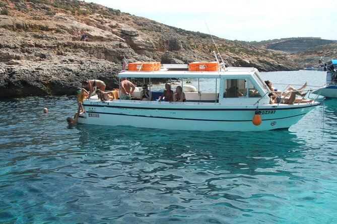 Comino and Gozo Private Boat Tour : Julie Pearl Boat - Santa Marija Bay for a quieter swim