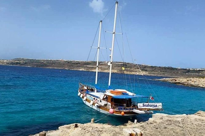 Comino, Blue Lagoon and Caves. Tour A - Leaving Bugibba and setting out along Malta’s north coast