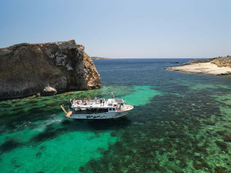 Comino Blue Lagoon & Crystal Lagoon - 3 Bay Cruise - Santa Maria Caves and the ride back