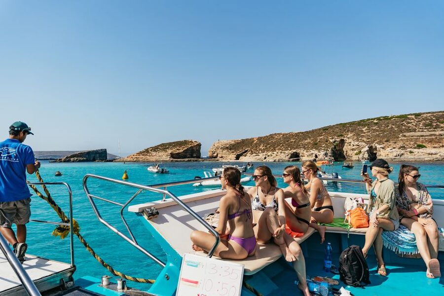 Comino: Blue Lagoon, Crystal Lagoon, and Seacaves Tour - Crystal Lagoon: the quieter swim stop