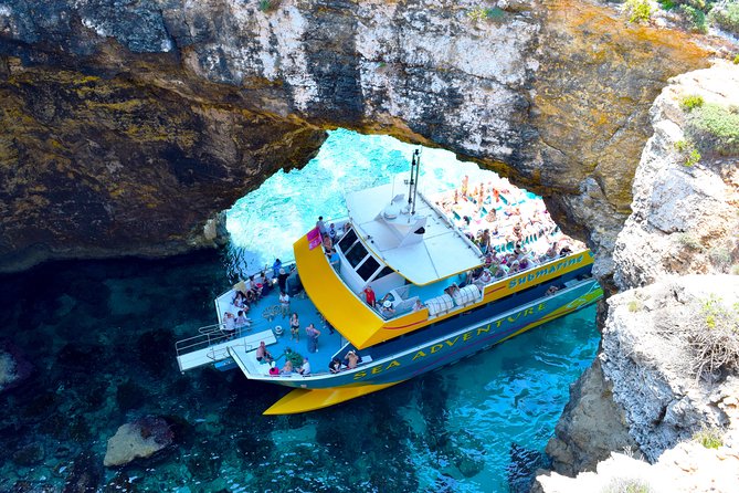 Comino Island: including Blue Lagoon, Crystal Lagoon & sea caves - From Bugibba to Comino by catamaran