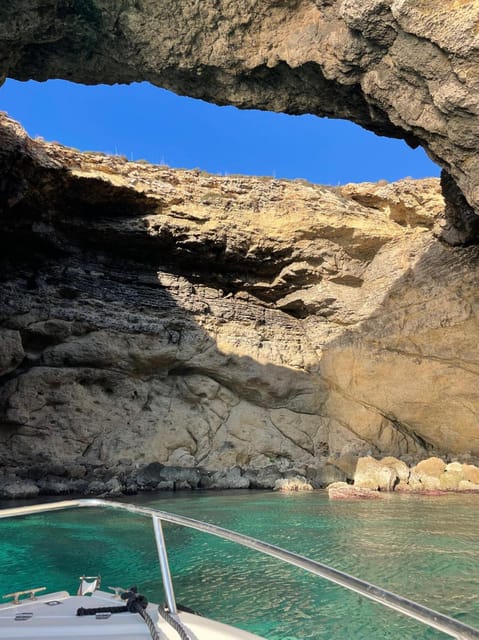 Comino Private Boat Tours: Blue/Crystal Lagoon, Malta & Gozo - Roofless Cave and Comino’s rocky coast