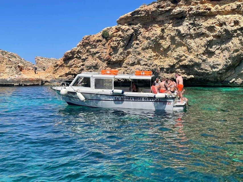 Comino: Private Boat Trips, Swimming stops and Caves Tours - Getting aboard at Cirkewwa or Mgarr Harbour