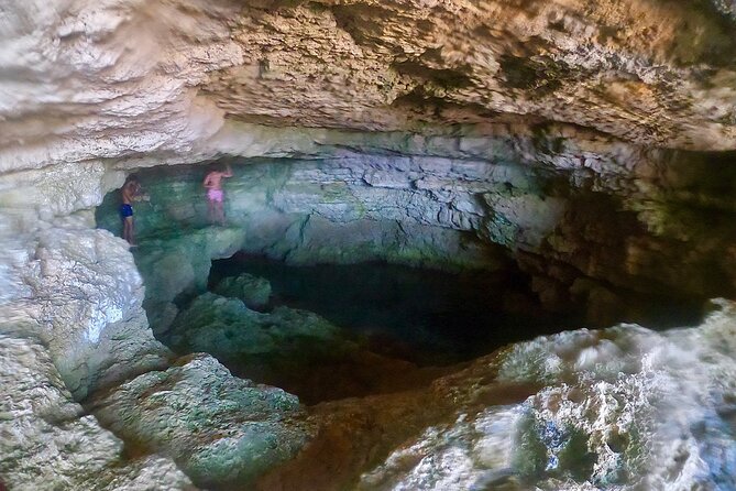 Comino Private Boat with Snorkeling and Cave Sightseeing - Santa Maria Caves and the pool inside the rock