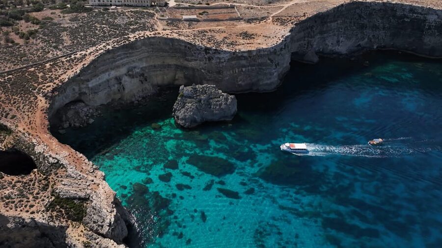 Ferry service to Blue Lagoon (opt. stop in Gozo)& Caves trip - Adding Gozo for the same price