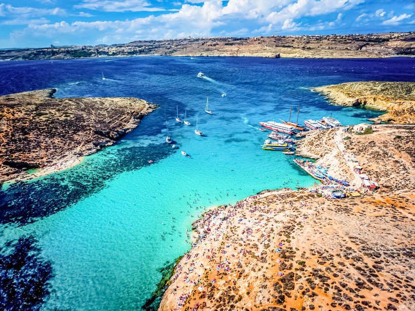 From Bugibba: Blue Lagoon Afternoon Swim with Sunset Cruise - Blue Lagoon: the main event