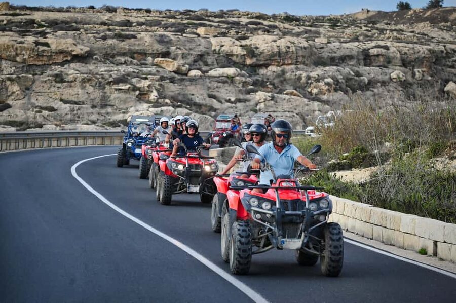 From Malta: Full-Day Gozo Quad Tour with Lunch and Boat Ride - Ramla Bay and the route through the countryside