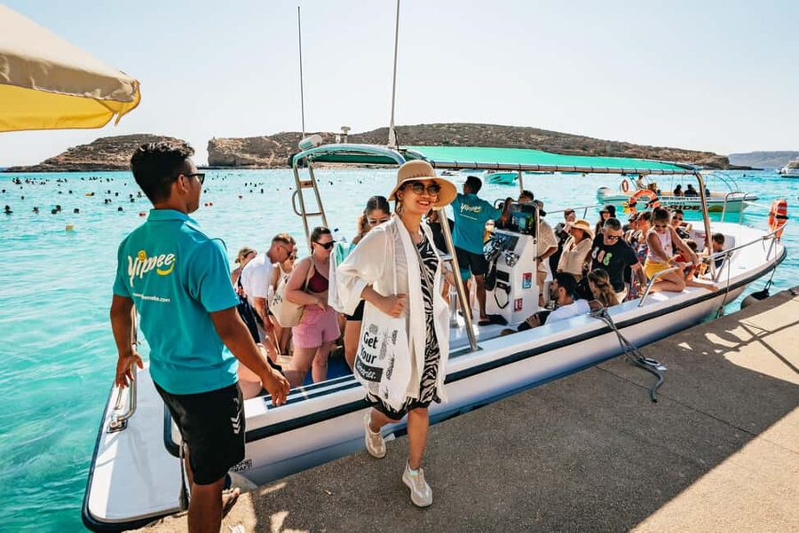 From Malta: Gozo & Comino Quad Bike & Boat Tour with Lunch - Sannap Cliffs and Xlendi Bay