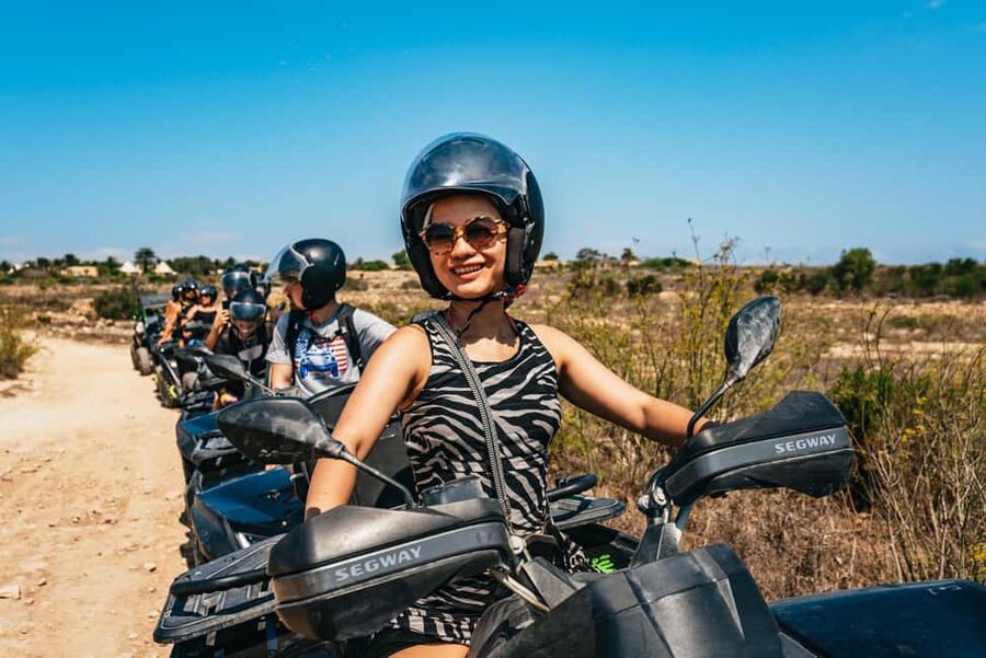 From Malta: Gozo & Comino Quad Bike & Boat Tour with Lunch - Country tracks, Wied il-Mielaħ, and Wied il-Għasri
