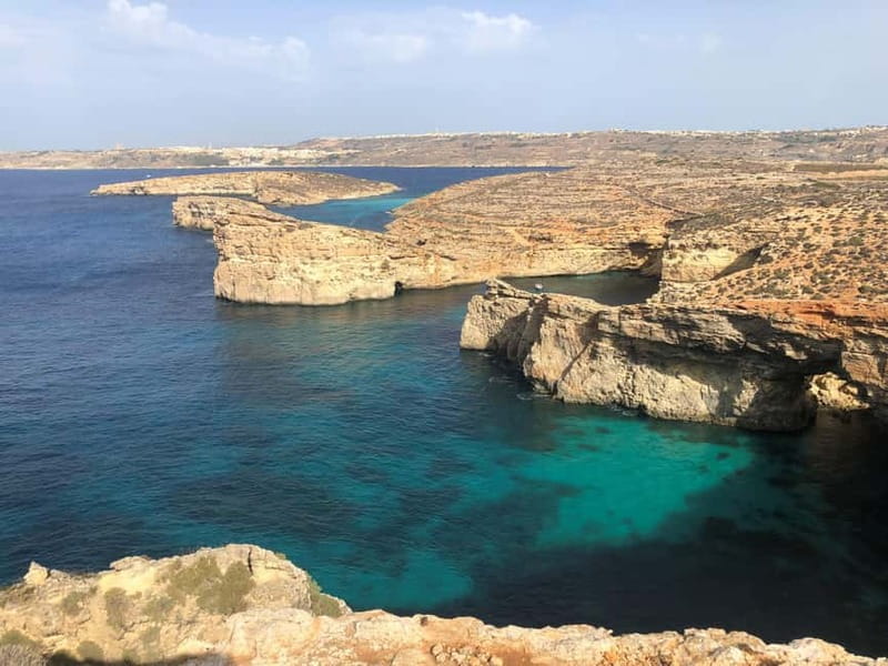 From Sliema/Bugibba: Best of Gozo & Comino Catamaran Tour VT - Sailing from Gozo to Comino