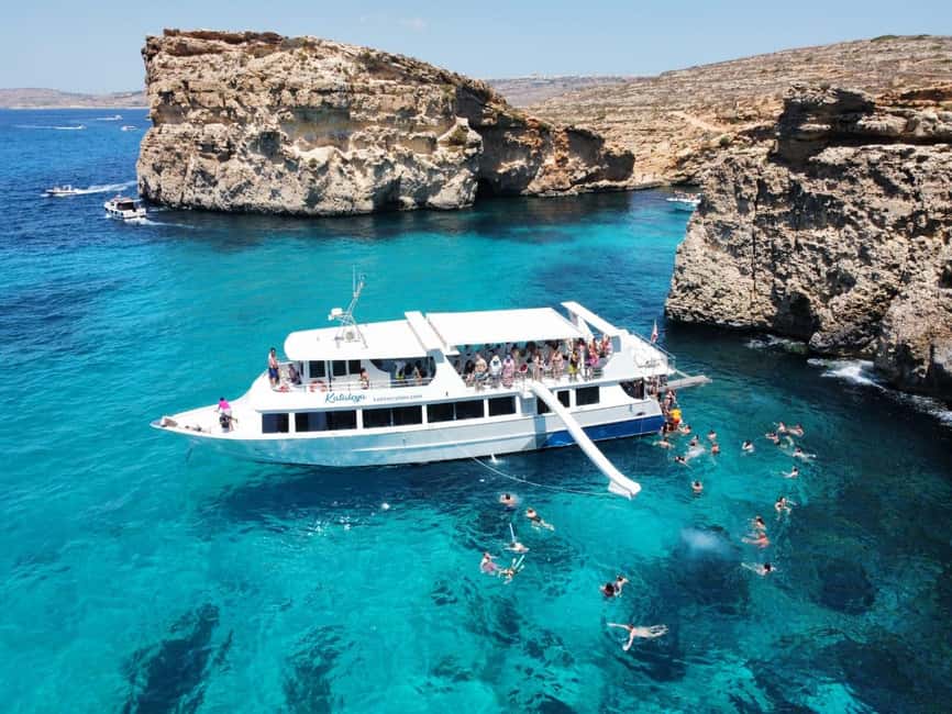 From Sliema: Comino, Crystal Lagoon, and Blue Lagoon Cruise - A full day from Sliema to Comino