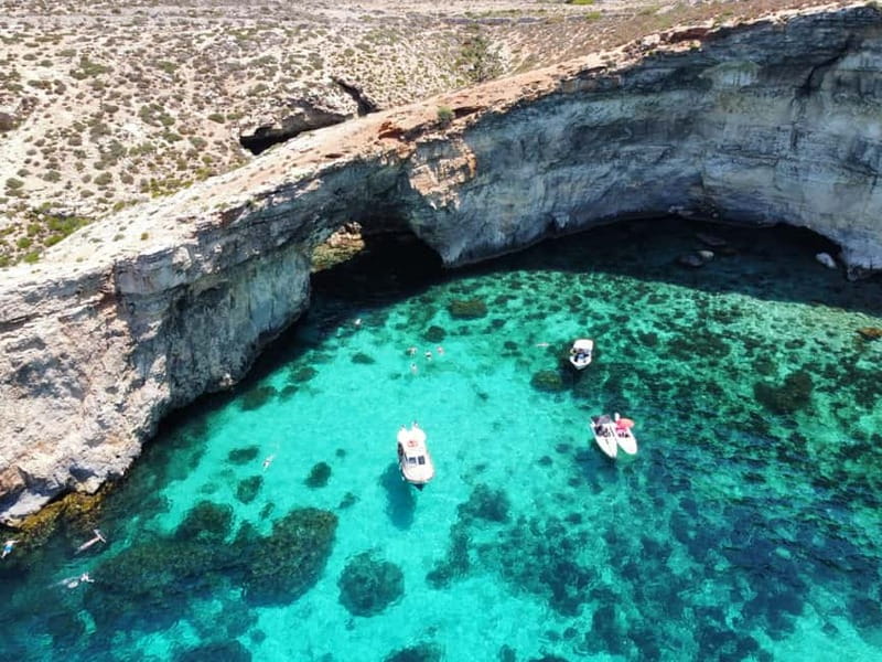 From Sliema: Comino, Crystal Lagoon, and Blue Lagoon Cruise - Mgarr Harbour gives you a glimpse of Gozo