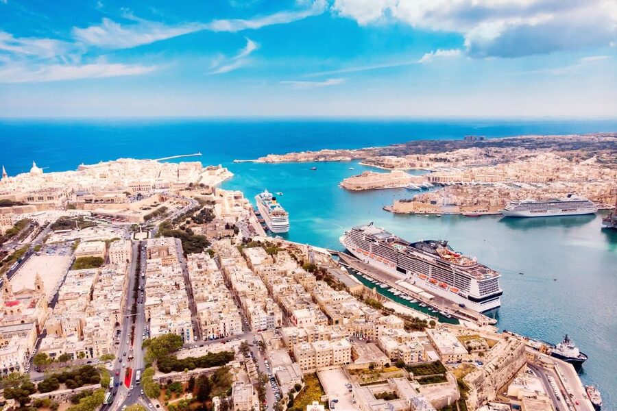 From Sliema: Cruise Around Malta's Harbours & Creeks - Marsamxett Harbour and the Sliema waterfront