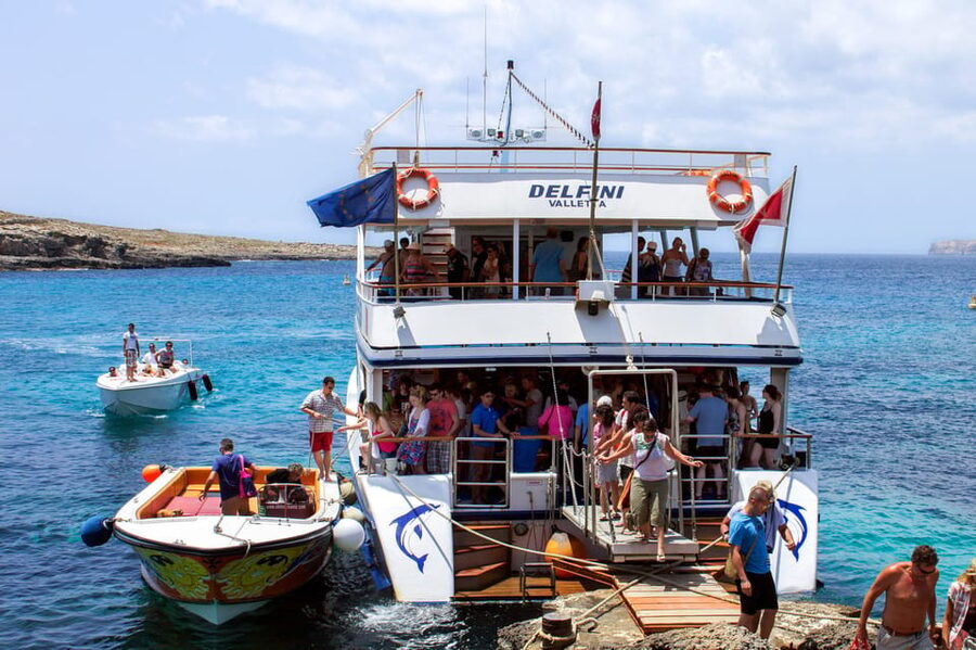 From Sliema: Full-Day Cruise to Comino and the Blue Lagoon - Arriving at the Blue Lagoon