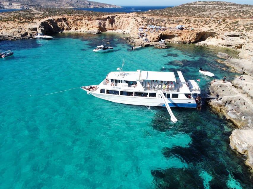 From Sliema: Gozo, Comino and Blue Lagoon Cruise - The Blue Lagoon is beautiful, crowded, and changeable