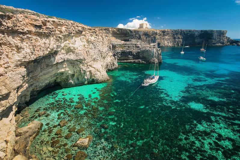 From St. Julian's: Comino and Blue Lagoon Trip by Powerboat - The government access pass changes the plan