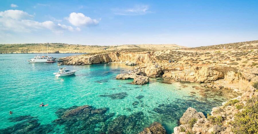 From St. Julian's: Comino and Blue Lagoon Trip by Speedboat - The crossing past St. Paul’s Islands