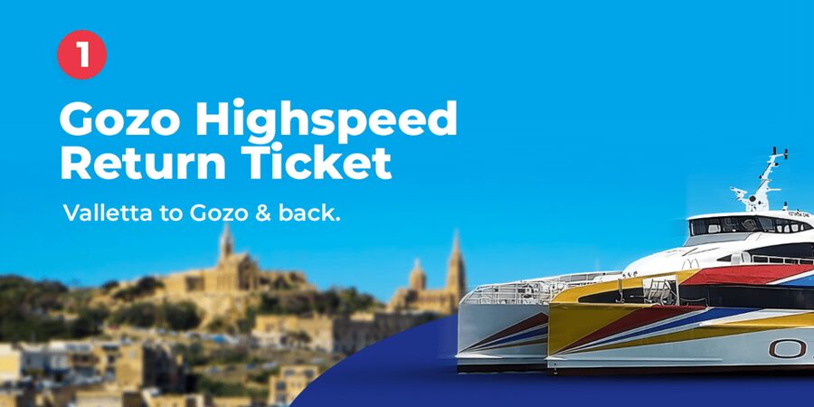 From Valetta: Catamaran Tour with Hop-On, Hop-Off Gozo Tour - From Valletta Grand Harbour to Gozo in 45 minutes