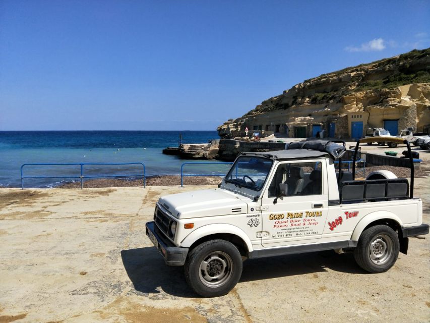 Gozo: Customizable Private Guided UTV Tour with Lunch - Dwejra Bay and the temple option
