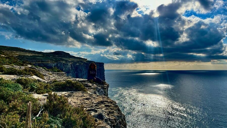 Gozo Unveiled: Guided Hiking in Gozo - The West - Looking Down on Xlendi Bay