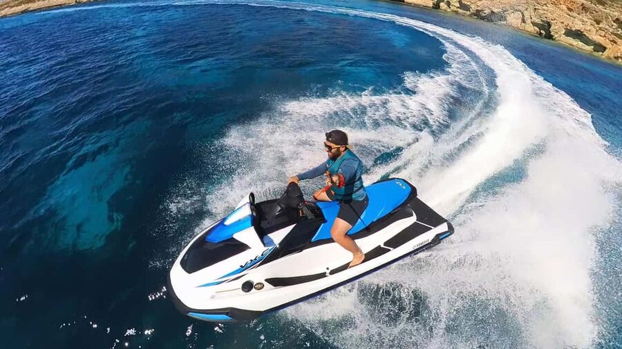 Malta 30 Minutes Jet Ski Rental / Hire - 2024 Yamaha VX - Learning to handle the 2024 Yamaha VX 130