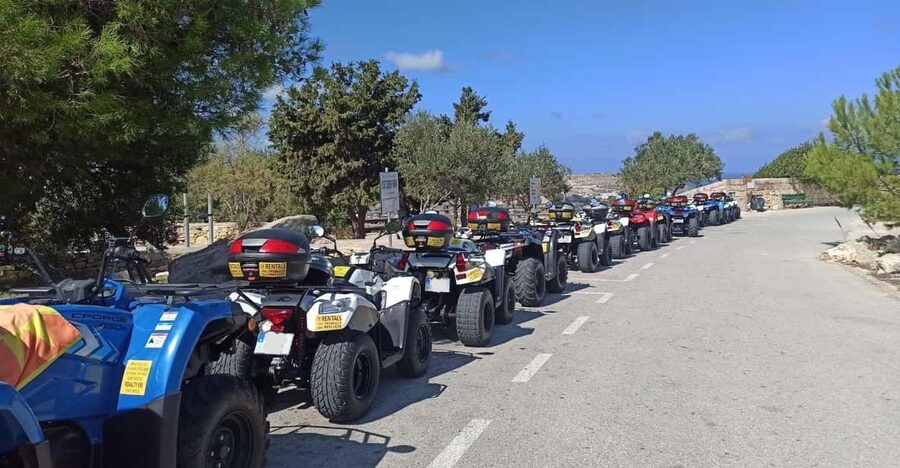 Malta: 4 hour Quad Bike Island Tour - Mistra Bay adds a proper swim break