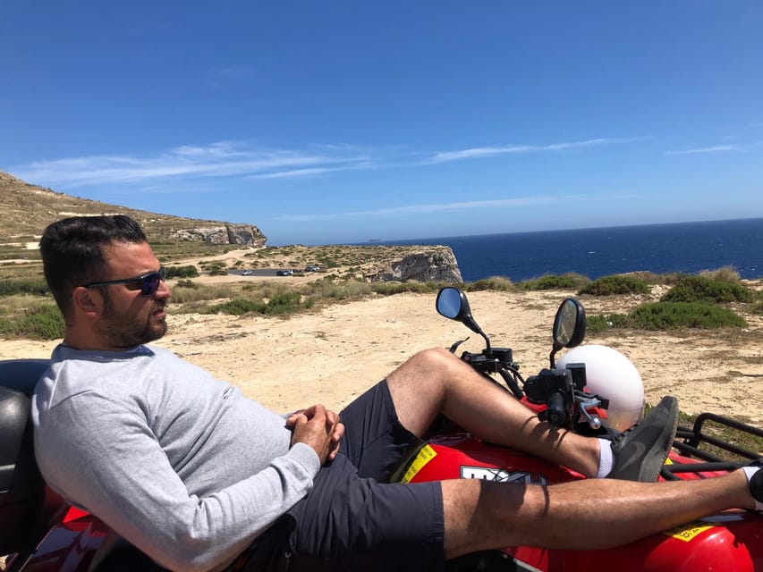 Malta: 4 hour Quad Bike Island Tour - Popeye Village is a quick coastal sight