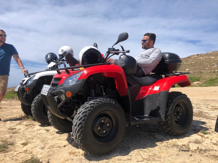 Malta: 4 hour Quad Bike Island Tour - Dingli Cliffs provide the closing view