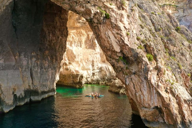 Malta: Blue Grotto SUP and Snorkeling Tour - Your first lesson: sitting, standing, and getting back on