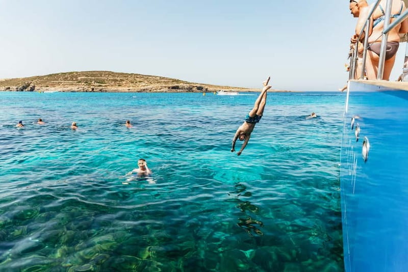 Malta: Blue Lagoon, Beaches & Bays Trip by Catamaran - Crystal Lagoon and the changing route