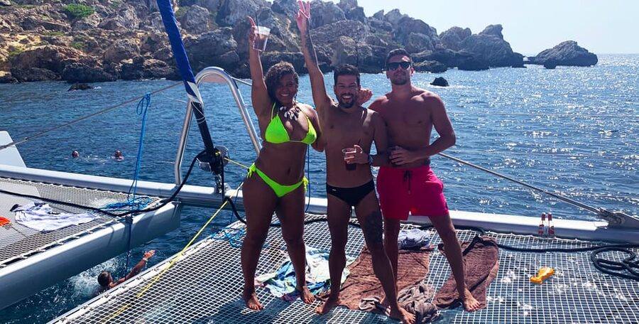 Malta: Blue Lagoon Evening Catamaran Cruise - Crystal Lagoon for cliffs, caves, and snorkeling