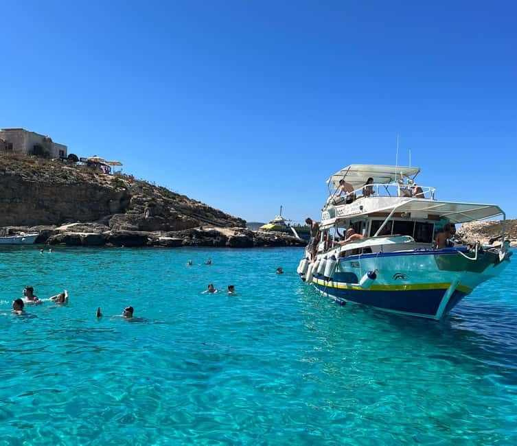 Malta: Comino, Gozo, Blue & Crystal Lagoon, and Caves Cruise - A short cruise with Malta’s best water stops