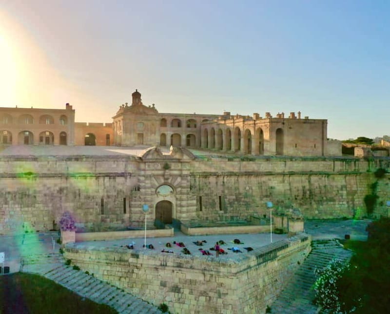Malta: Game of Thrones Location Yoga Class - Yoga beside Manoel Fort, with Valletta in view
