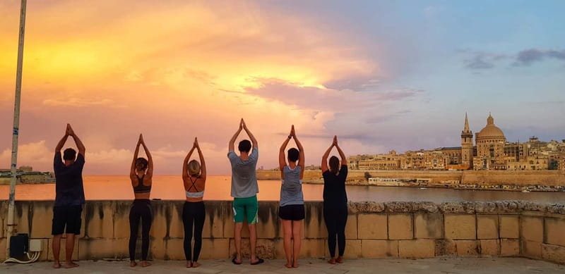Malta: Game of Thrones Location Yoga Class - The sea swim adds a welcome Malta touch