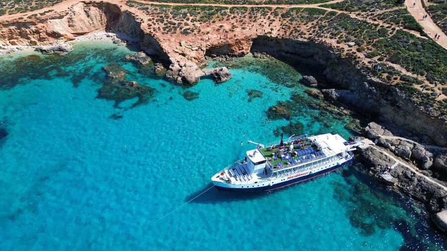 Malta: Gozo, Comino, Blue & Crystal Lagoon, & Caves Cruise - Boarding at St Pauls Bay