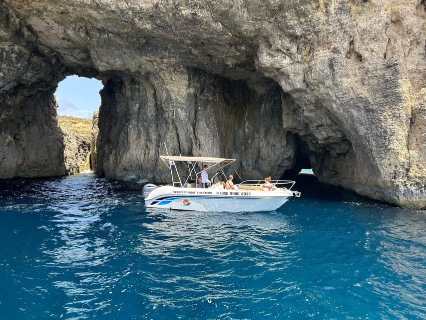 Malta:Gozo,Comino,Crystal/BlueLagoon&Caves Private Boat trip - Santa Marija Tower and the Gozo views