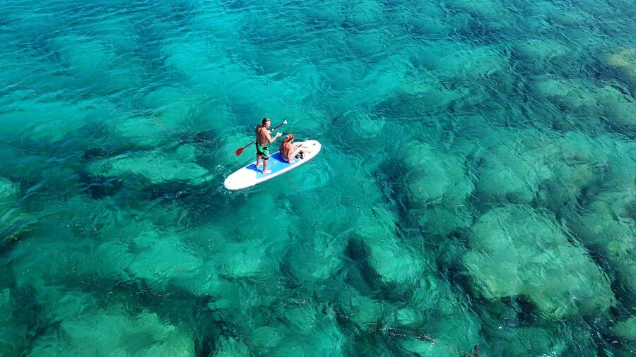 Malta: Guided SUP Tour - Meeting at Sensi Watersports in St Thomas Bay