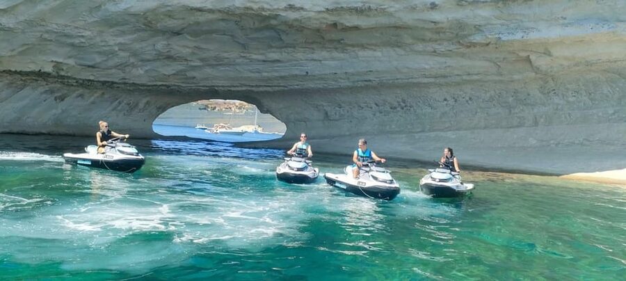 Malta: Jet Ski Safari to St. Paul's Islands or St Thomas Bay - The photo service and the swimming stop