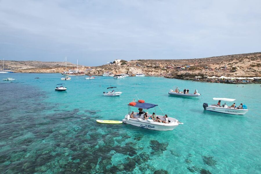 Malta: Private Boat Trip to Comino, Blue Lagoon & Gozo - San Niklaw Bay and Santa Maria Caves
