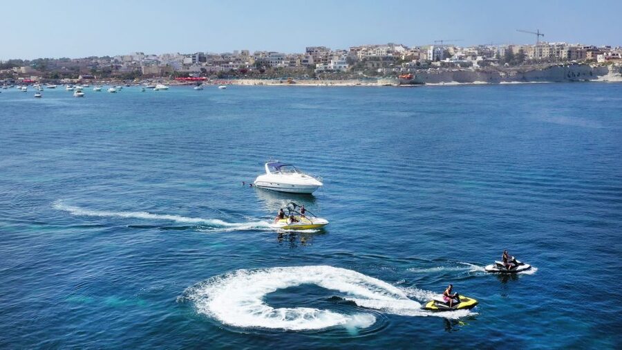 Malta: Private Jet Ski Experience - Marsaskala, Marsaxlokk, and Birzebbugia from offshore