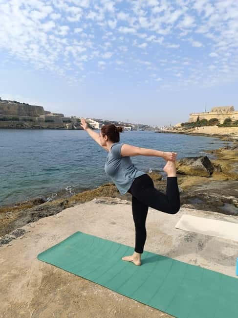Malta: Private Yoga class close the Sea - The opening: centering, breathing, and mantras