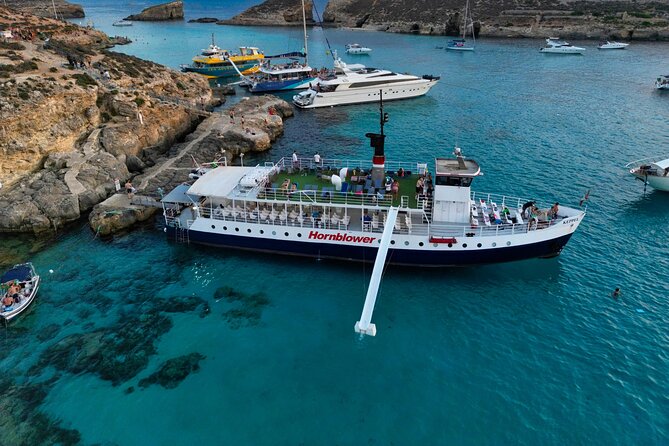 Malta Sunset Boat Tour: Bugibba to Comino Blue Lagoon Cruise - Two hours at the Blue Lagoon